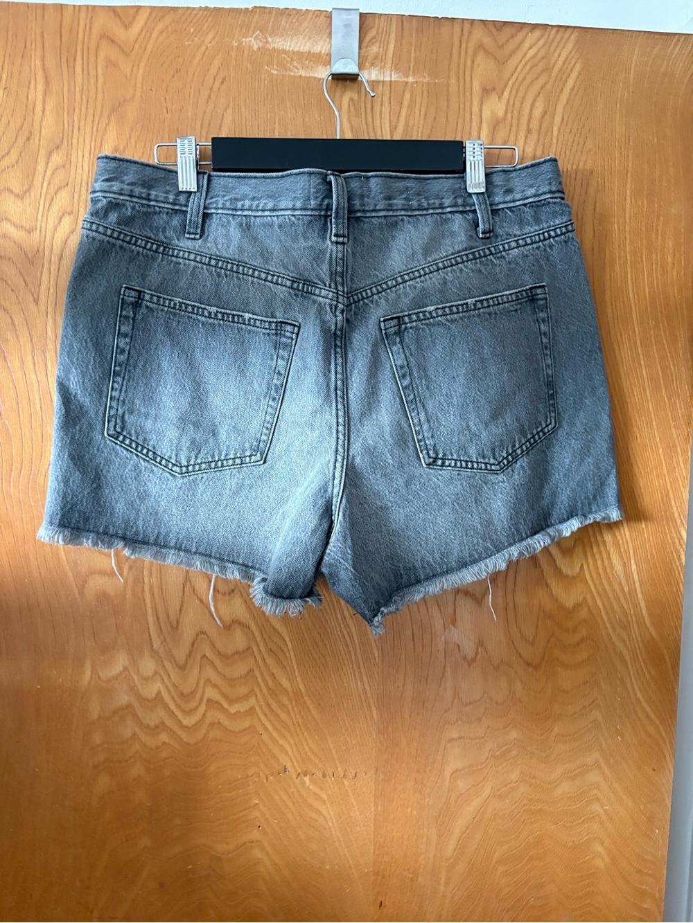 Universal Thread Distressed High-Rise Denim Shorts — Gray 14 - Picture 10 of 10